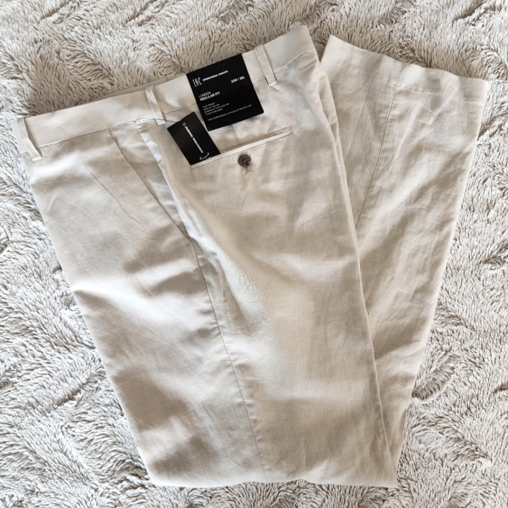 Men's Fitted Linen Pants